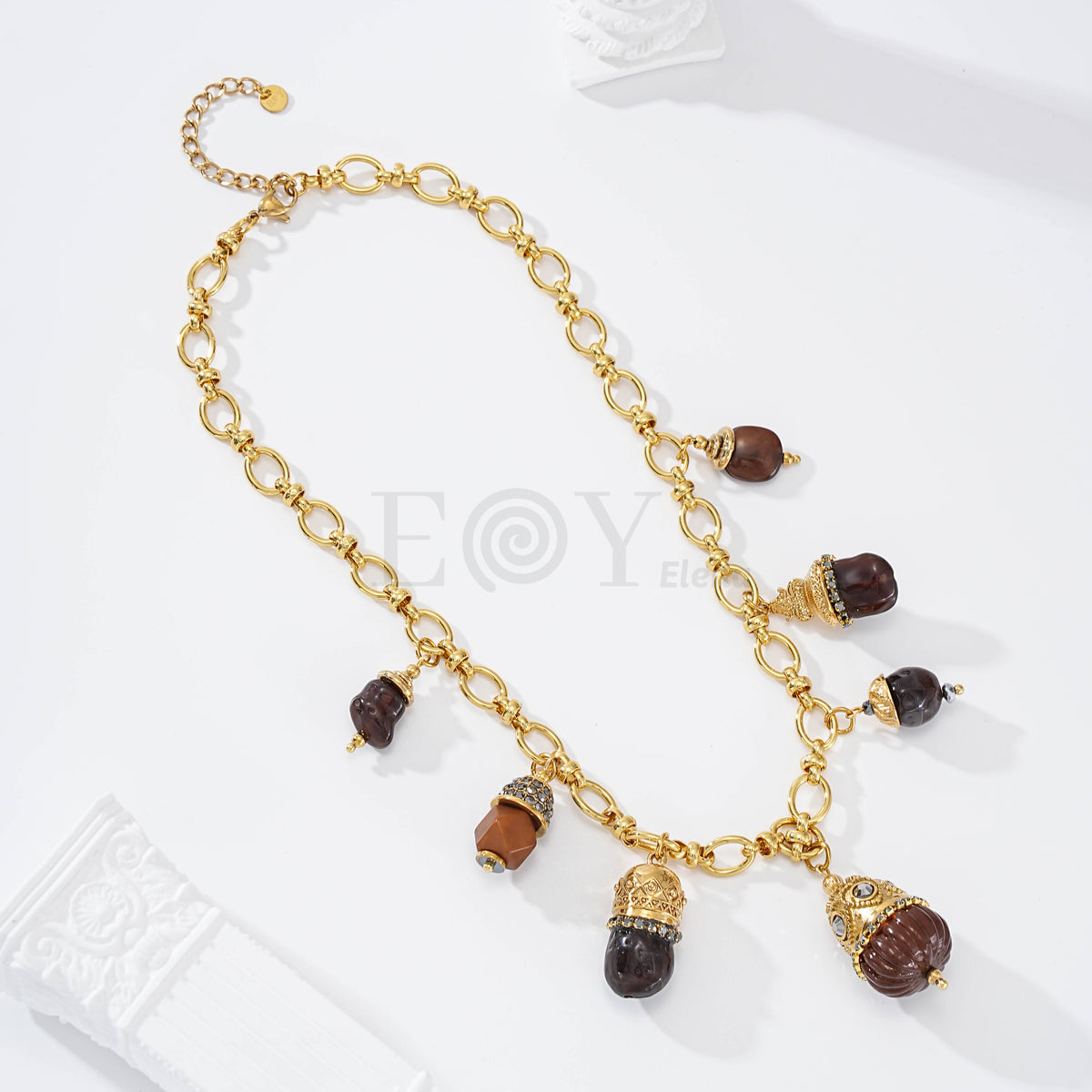 Collar cacharros o farolillos acero