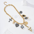Collar con charms acero