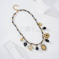 Collar tonos oscuros con charms