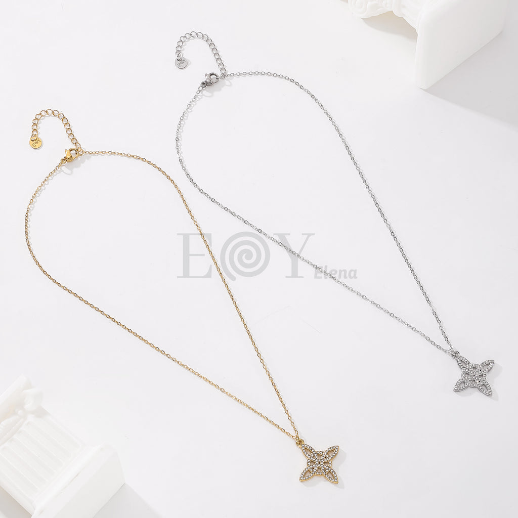 Collar nudo de bruja circonitas