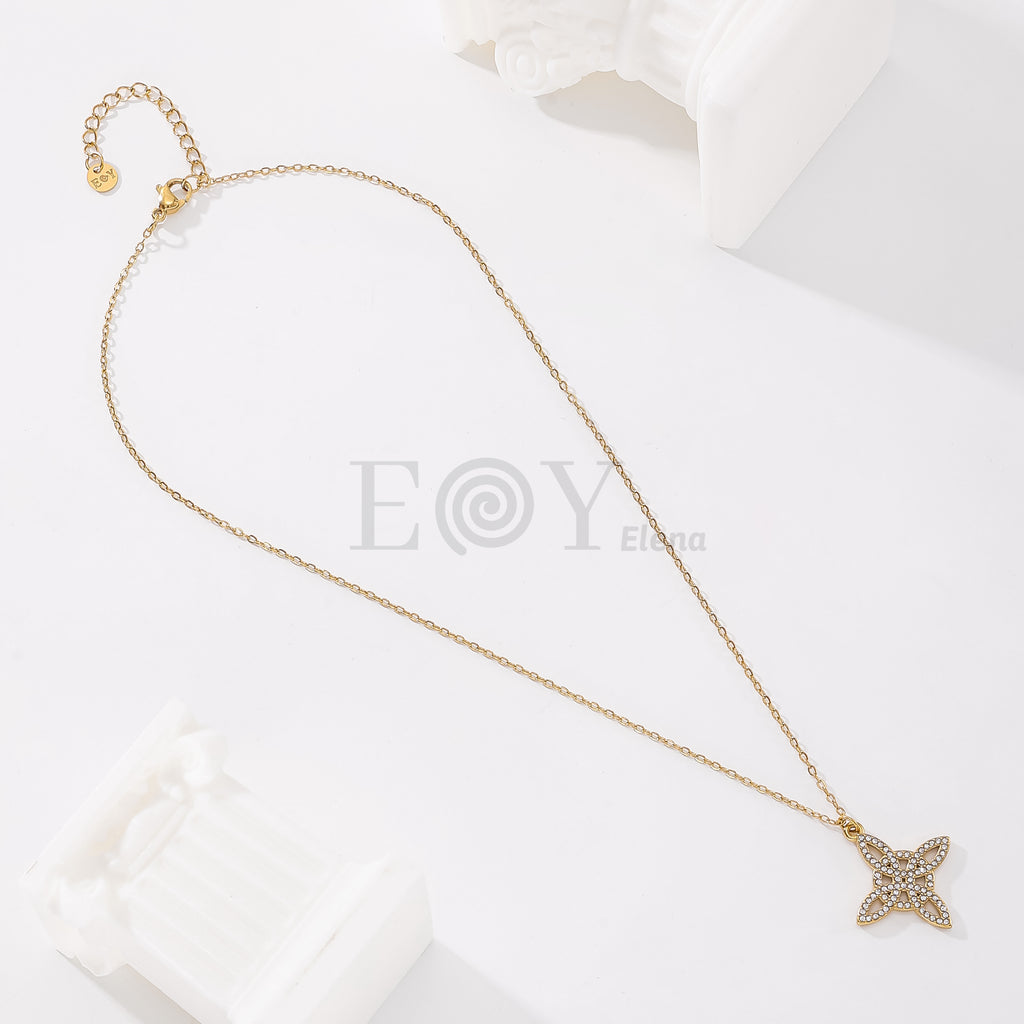 Collar nudo de bruja circonitas