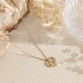 Collar Doble Corazón Entrelazado con Circonitas