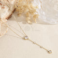 Collar cadena circonitas acero