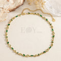Collar piedras formas varias acero