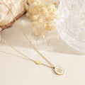 Collar chapa blanca tortuga
