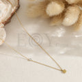 Collar estrella con circonita acero