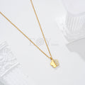 Collar flor mitad circonitas