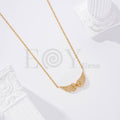 Collar de alas con circontias de acero