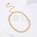 Collar de circonitas de acero