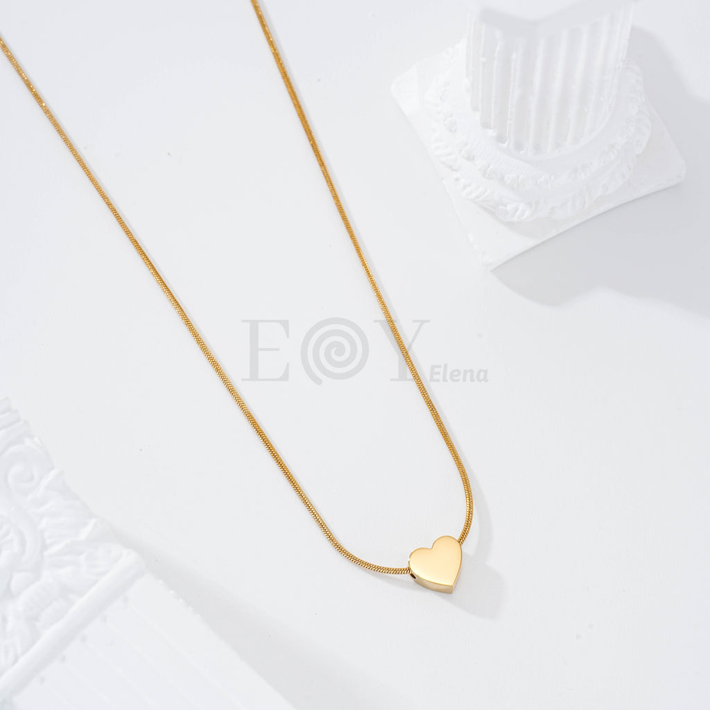 Collar corazón acero