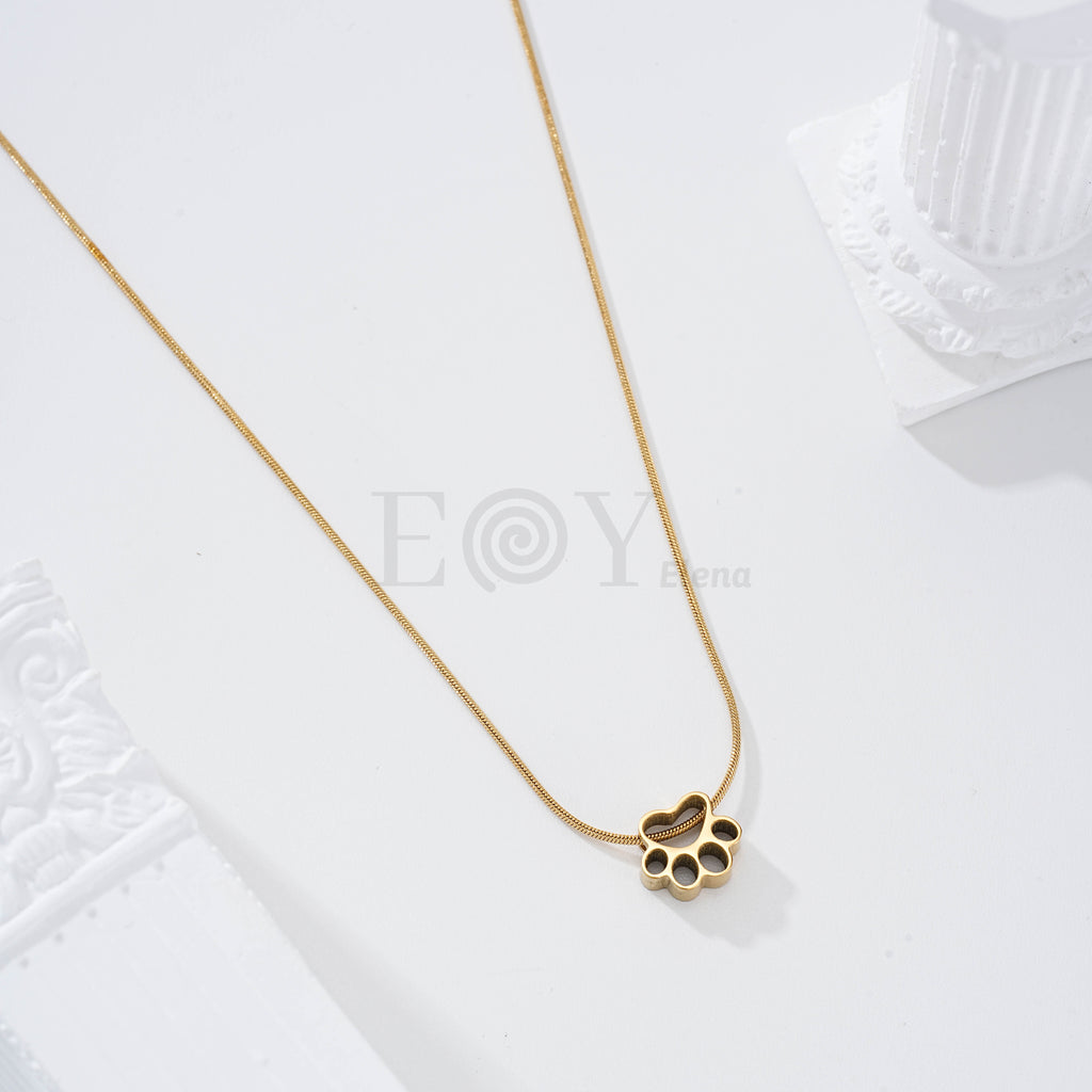 Collar huella animal acero