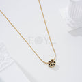 Collar huella animal acero