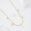 Collar con chapas nacar acero