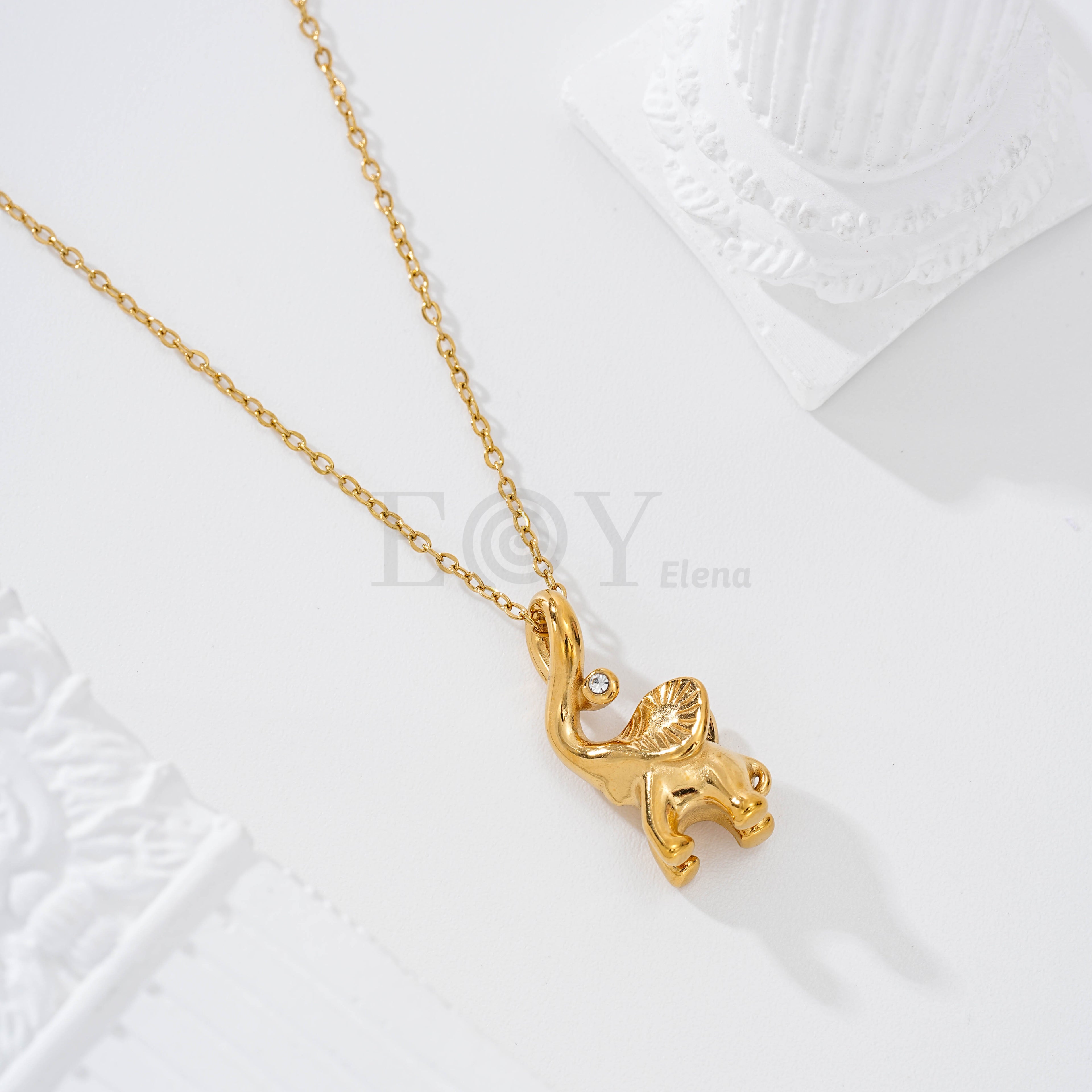 Collar elefante trompa acero