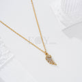 Collar ala circonitas acero