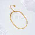 Pulsera cadena plana acero