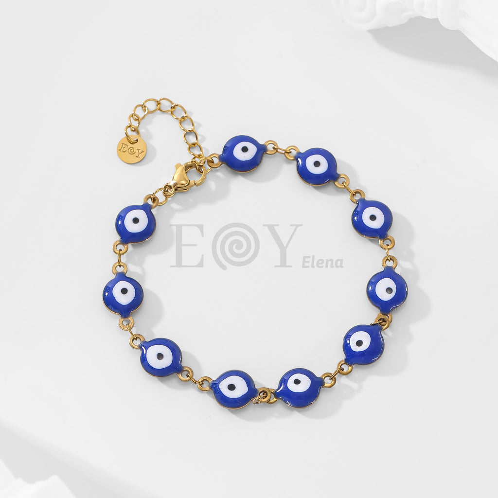 Pulsera de ojos turcos grandes