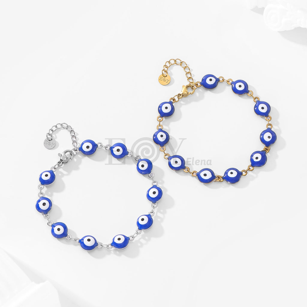 Pulsera de ojos turcos grandes