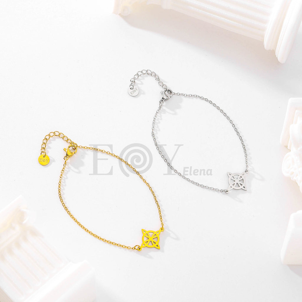 Pulsera nudo de bruja central