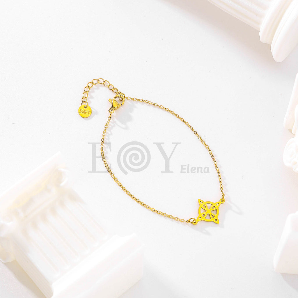 Pulsera nudo de bruja central