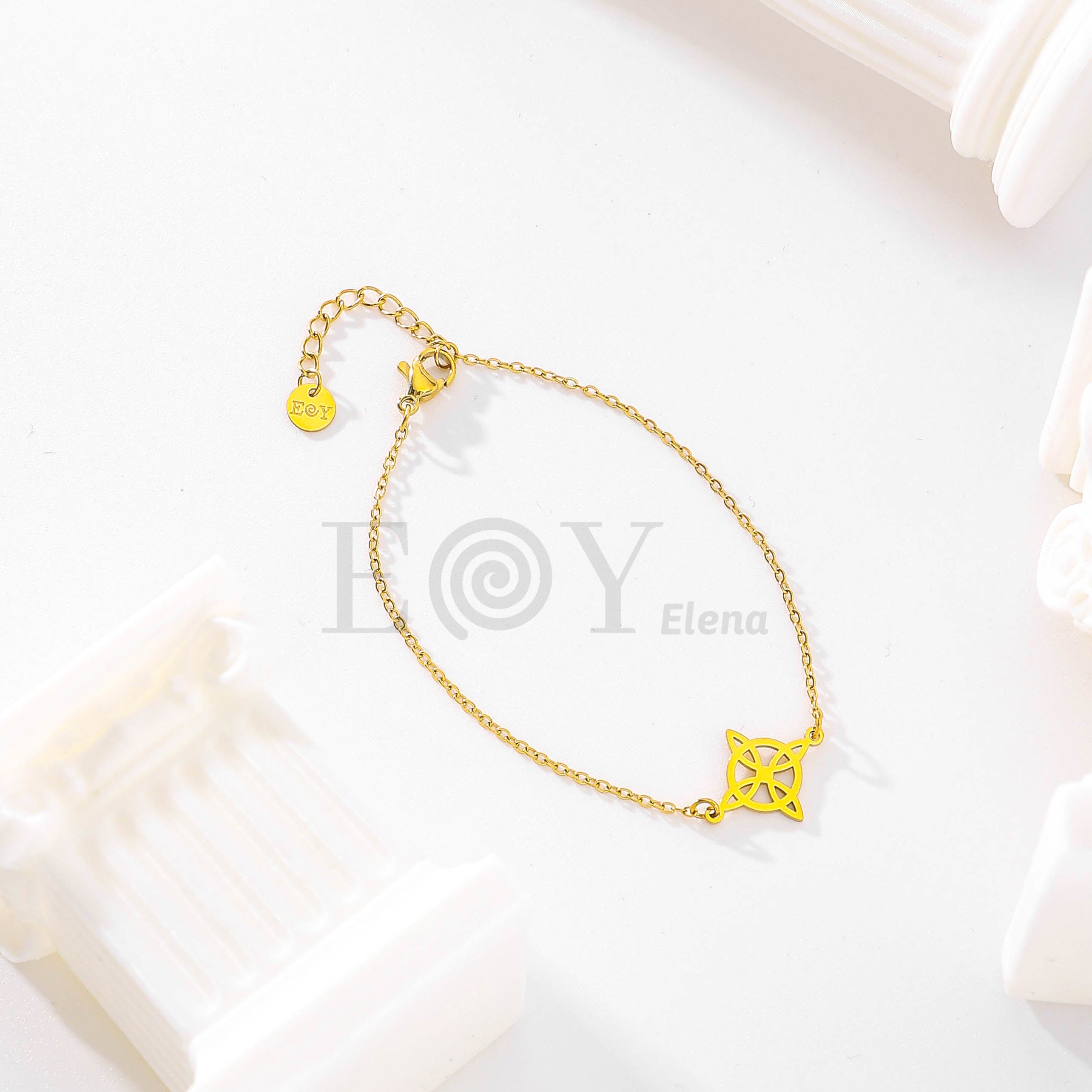 Pulsera nudo de bruja central