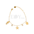 Pulsera caballito, estrella y tortuga acero