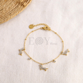 Pulsera perro salchicha con circonitas