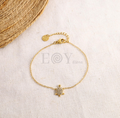 Pulsera con tortuga circonitas