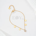 Pulsera con chapa central circonitas