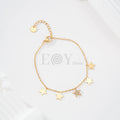 Pulsera con chapas estrella circonitas