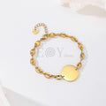Pulsera calabrote con chapa