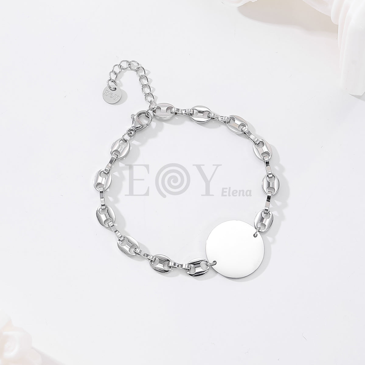 Pulsera calabrote con chapa
