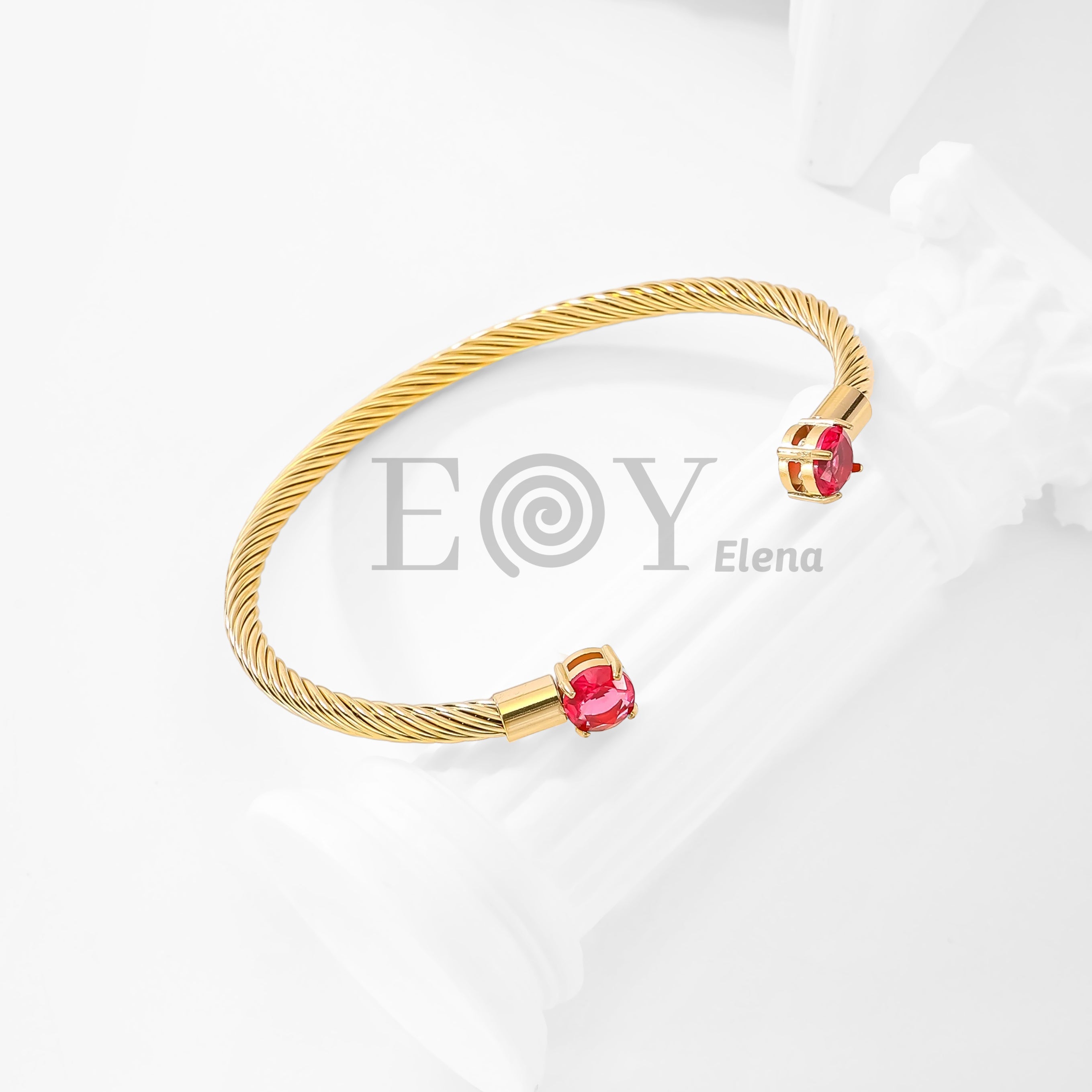 Pulsera con circonita colores