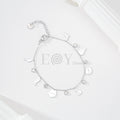 Pulsera de cadena con colgantes de las Islas Canarias y circonitas