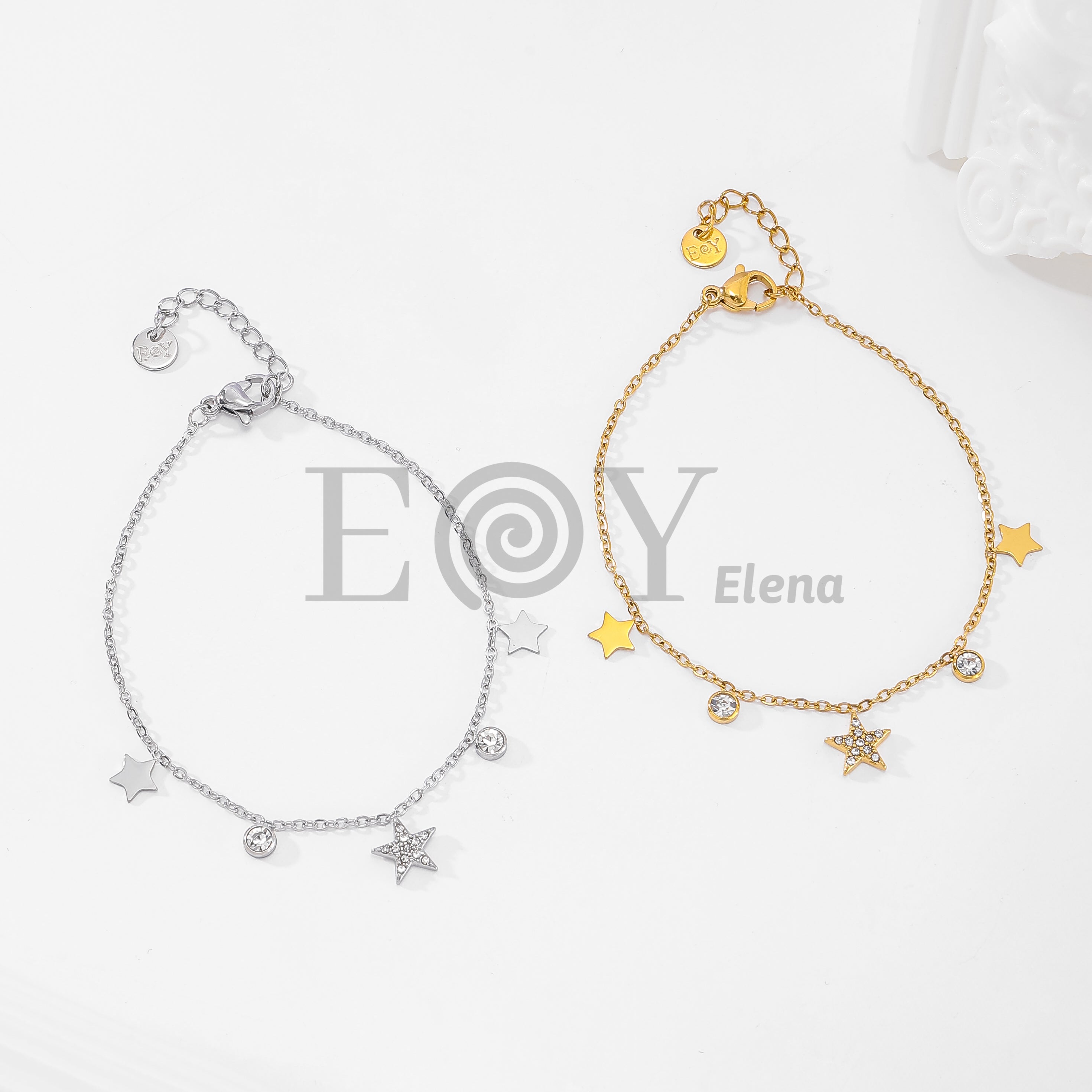 Pulsers chapas estrella y circonitas