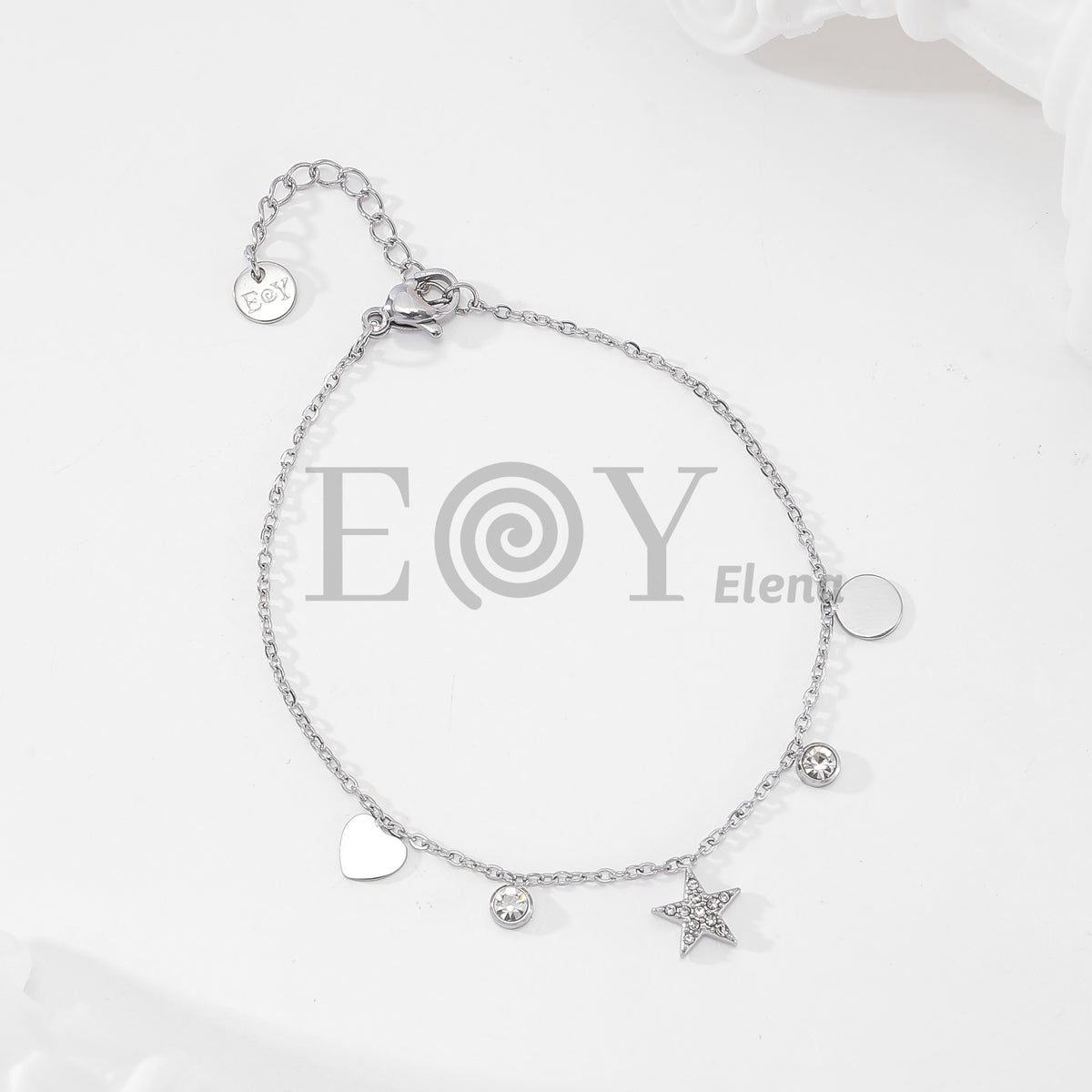 Pulsera con chapas circonitas