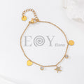 Pulsera con chapas circonitas