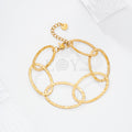 Pulsera aros entrelazados textura