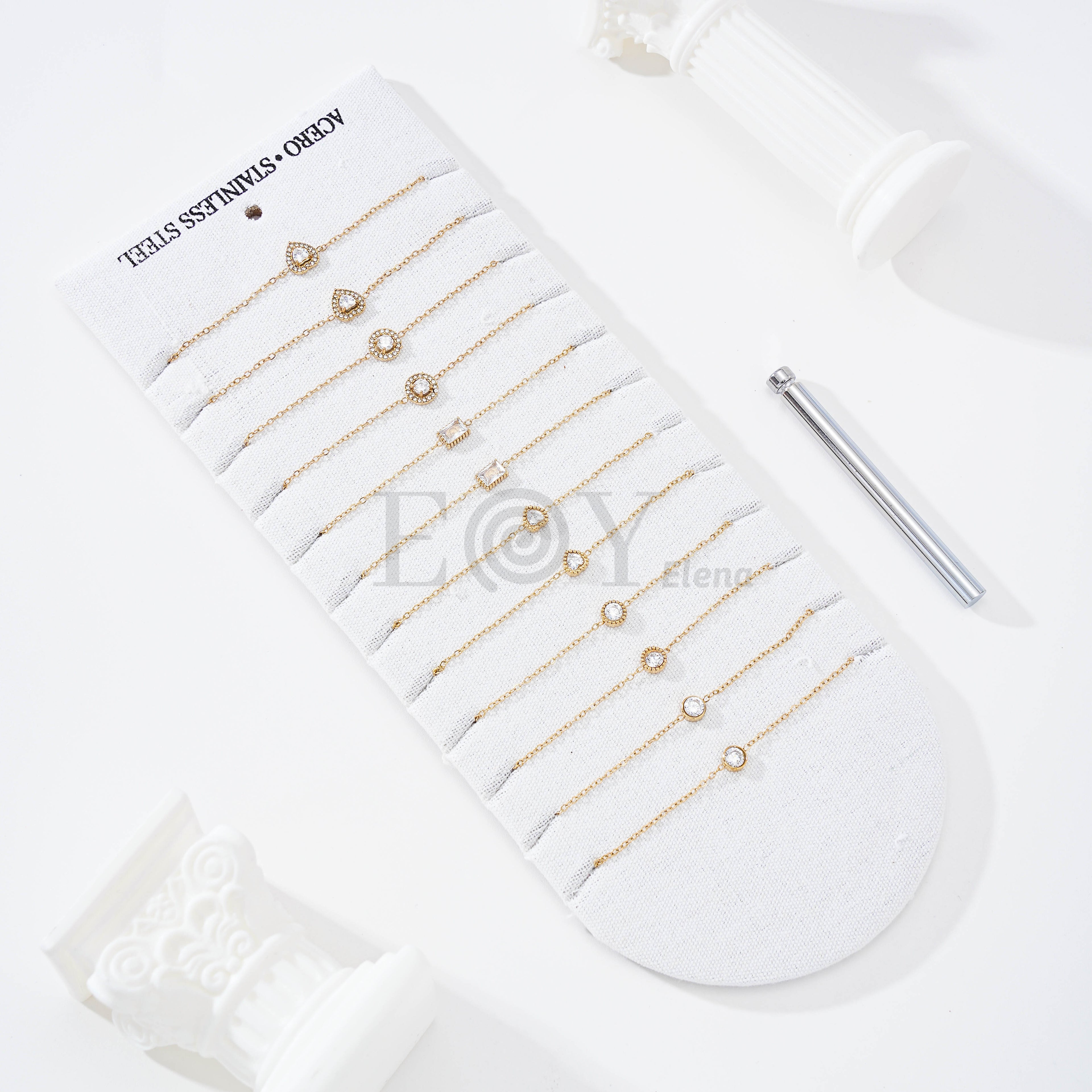 Pack pendientes con circonitas