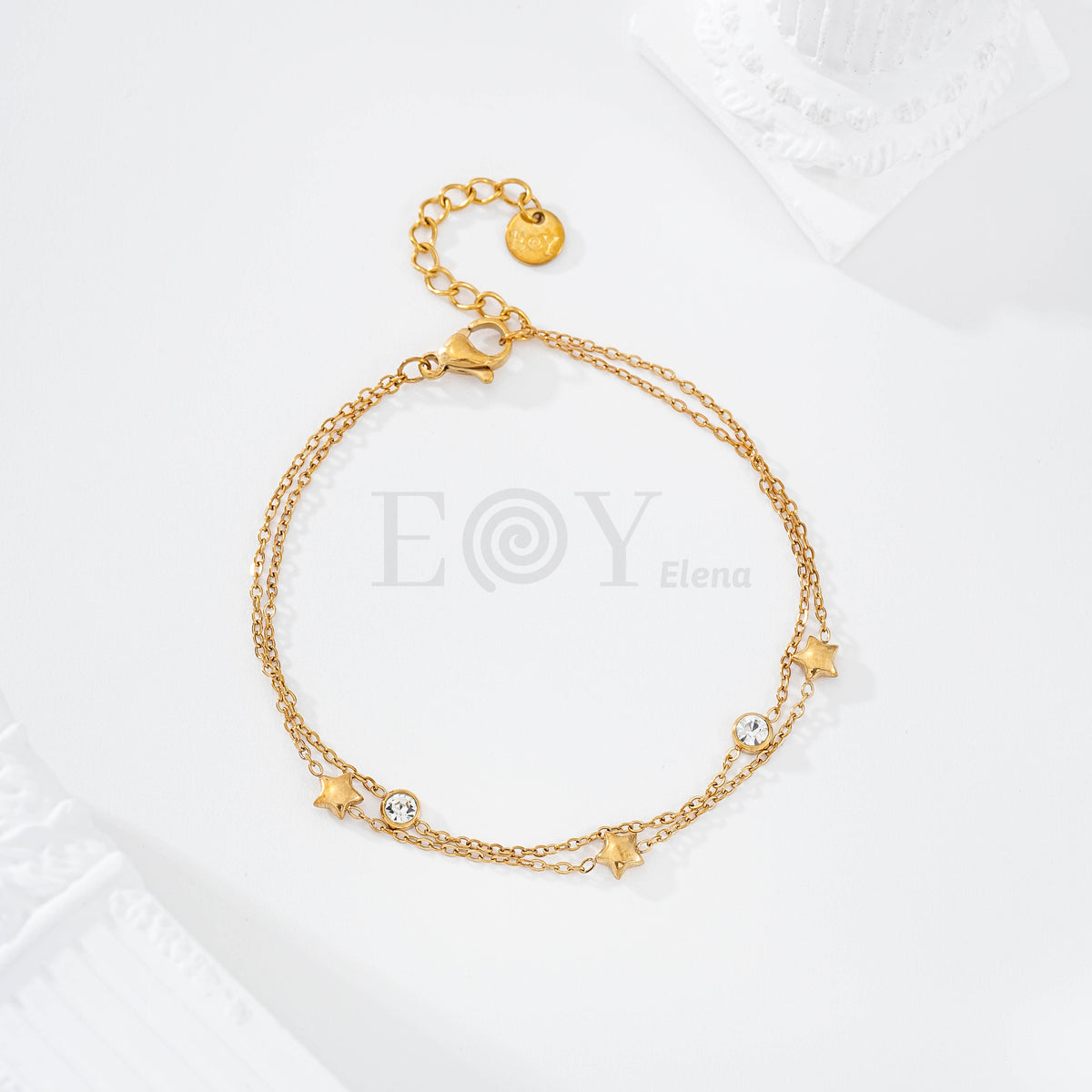 Pulsera con estrellas acero