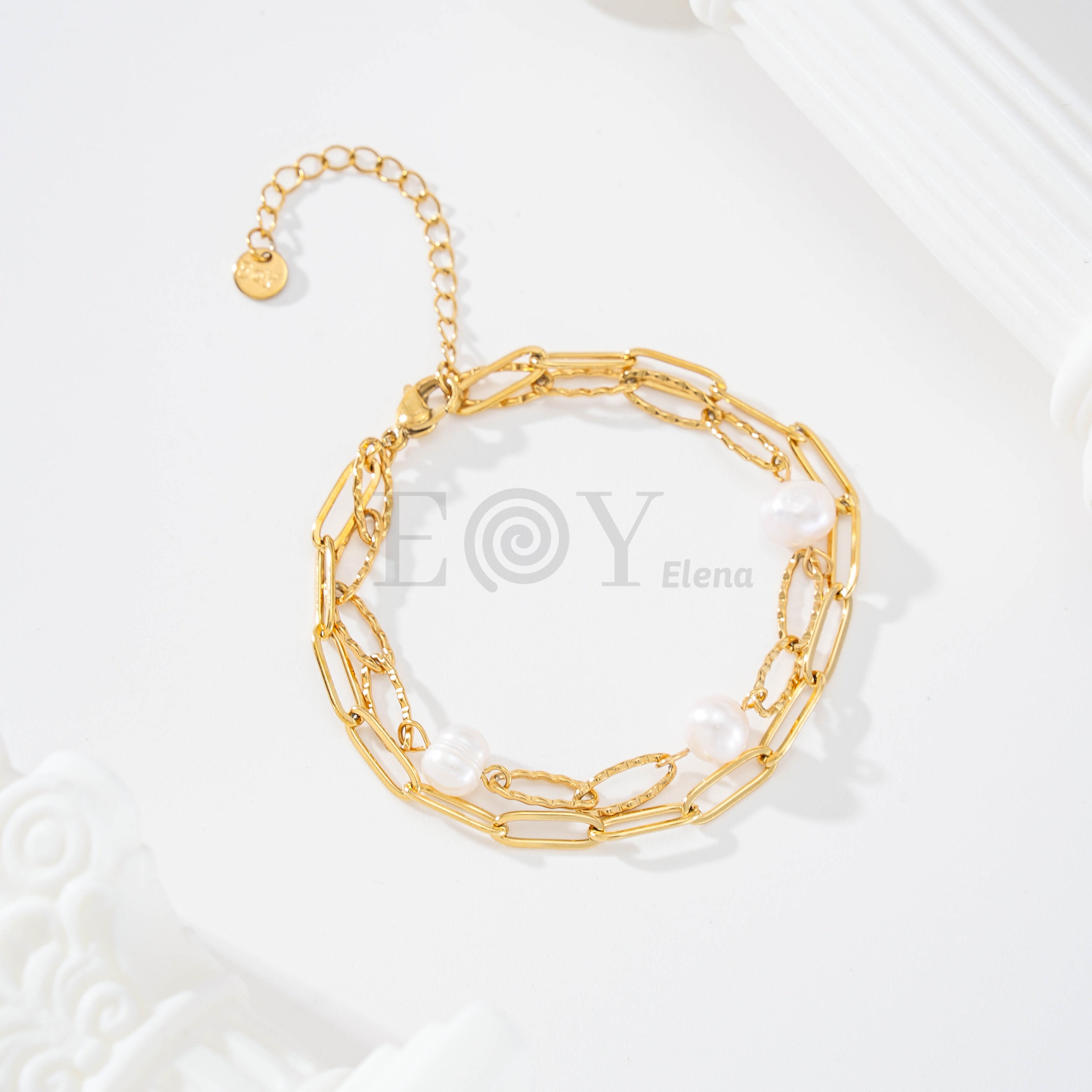 Pulseras con perlas