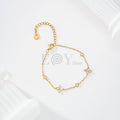 Pulseras con trébol circonitas