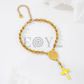 Pulseras con cruz colgante
