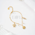Pulseras con charms marinos