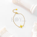 Pulsera dorada nudo de bruja