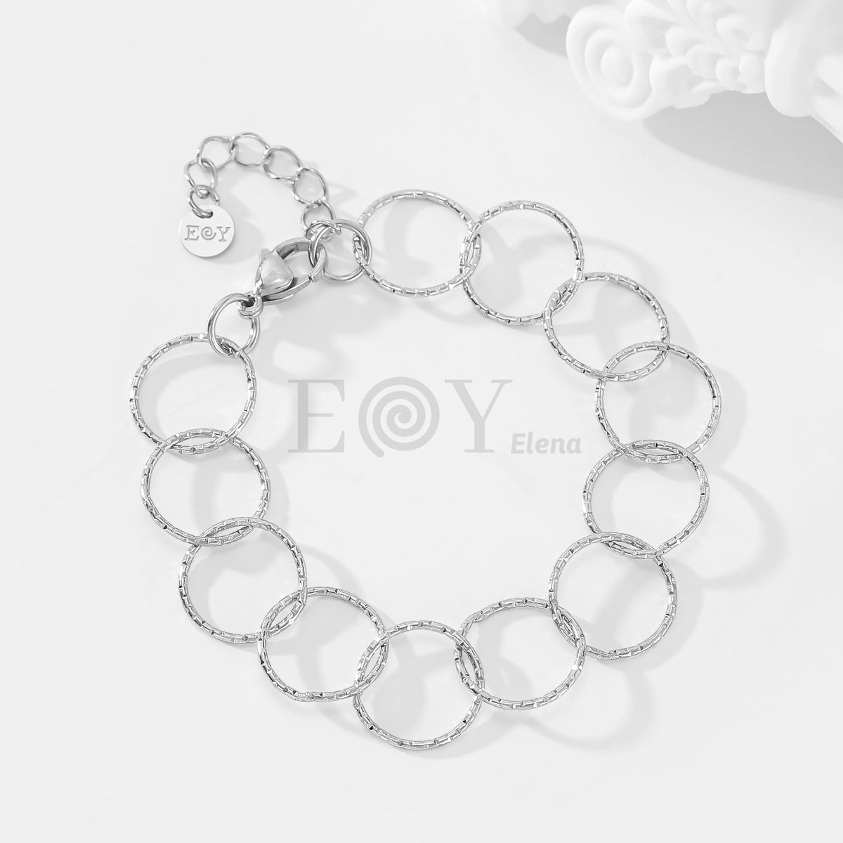 Pulseras aros cruzados