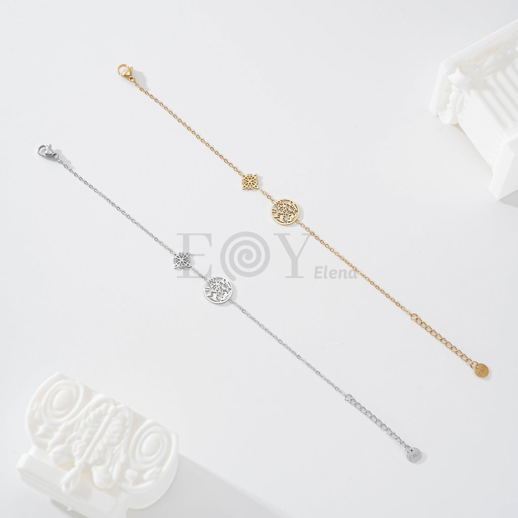 Pulsera nudo de bruja y estrella de símbolos