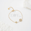 Pulsera nudo de bruja y estrella de símbolos