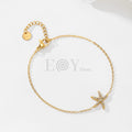 Pulsera con estrella de mar circonitas