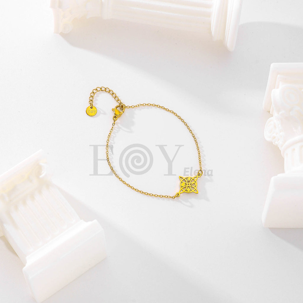 Pulsera nudo de bruja central